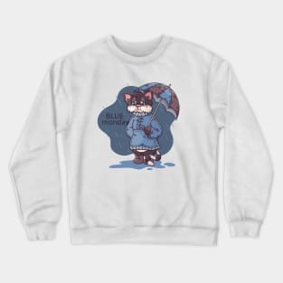 Blue Monday (Cat) Crewneck Sweatshirt